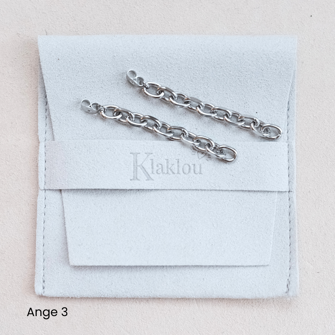 Bijou de fermoir acier argenté