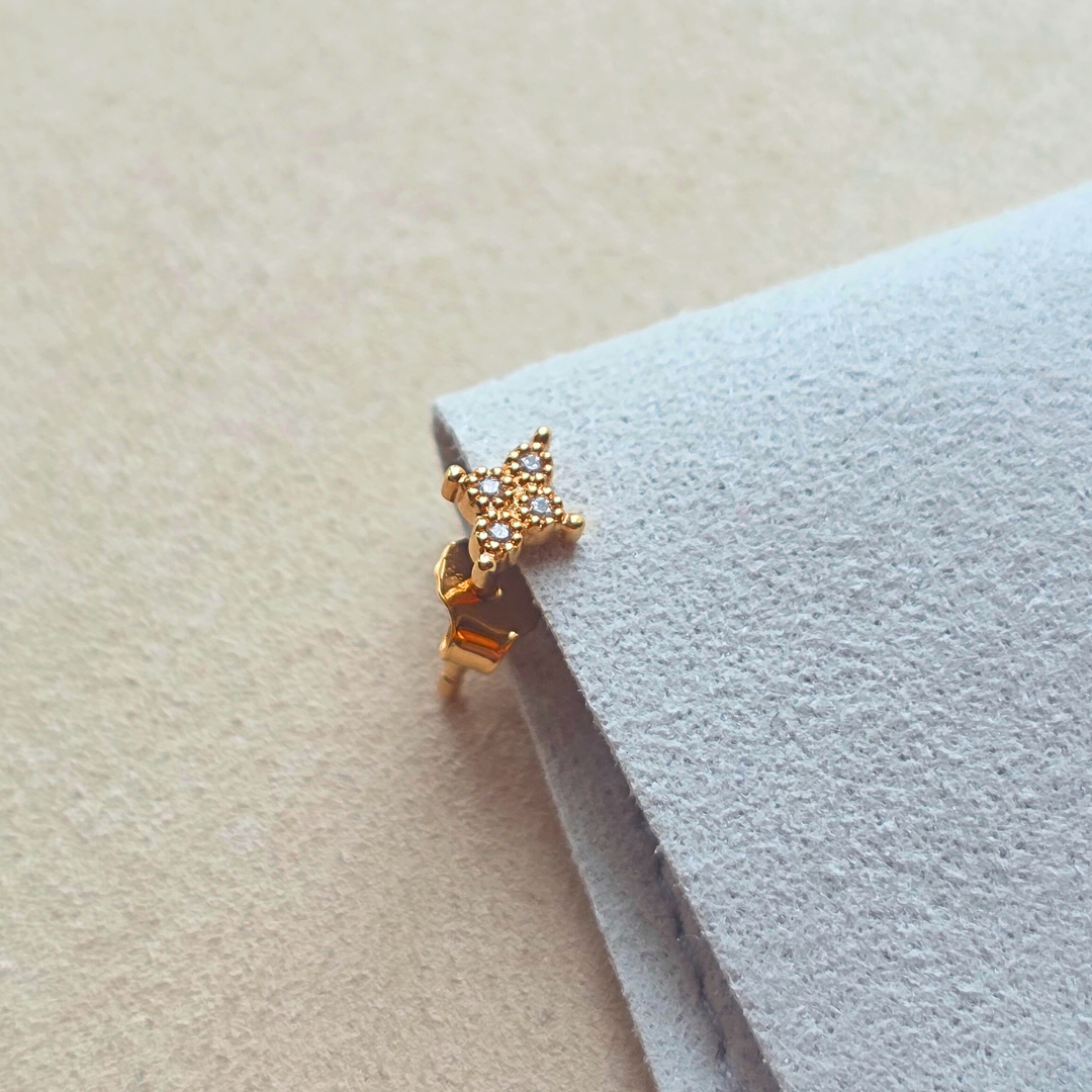 Bijou constellation doré pour lobe