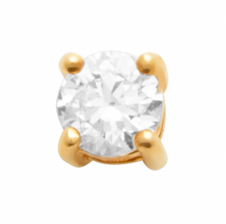 Piercing ONO en plaqué or pour oreilles sensibles